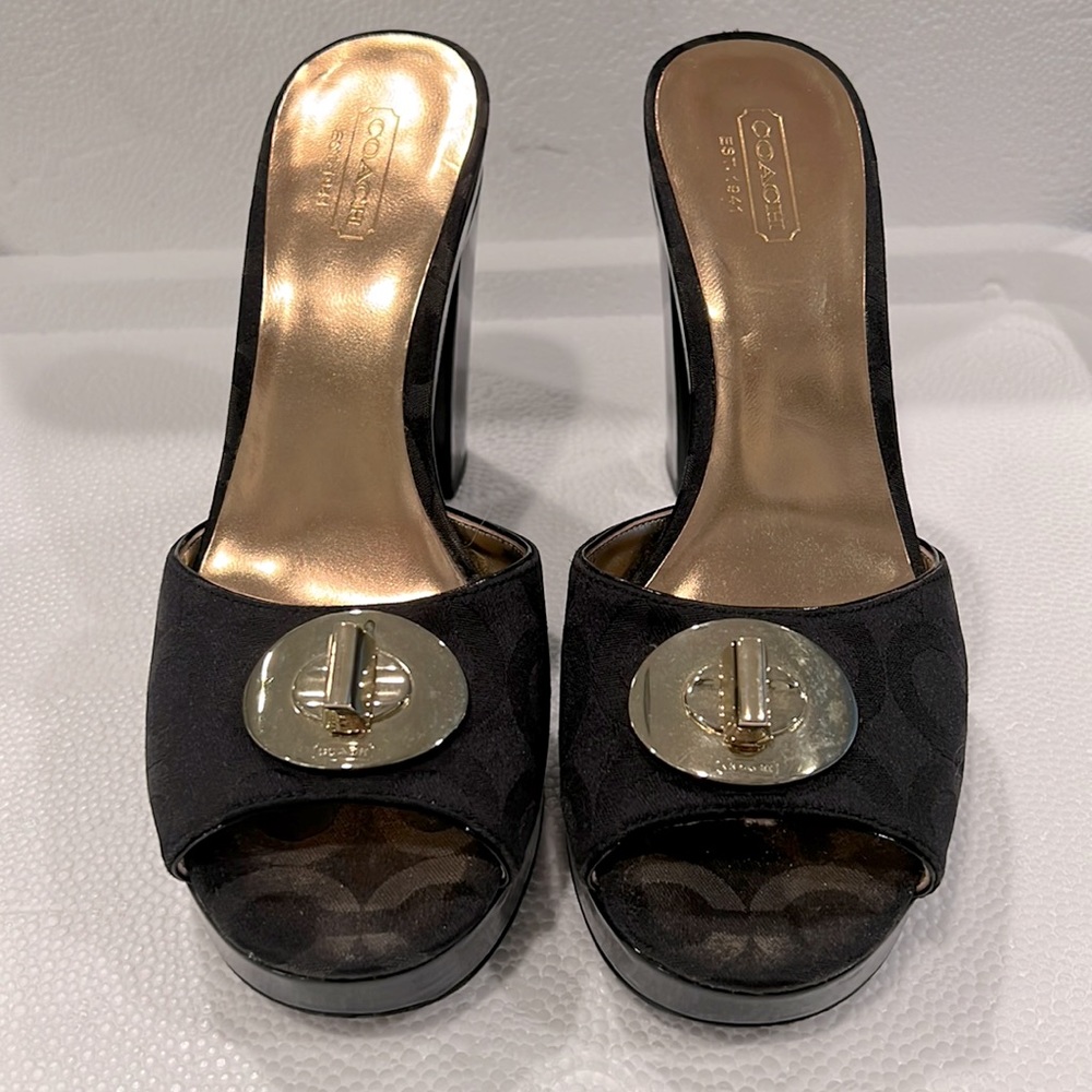 Coach Black Heels